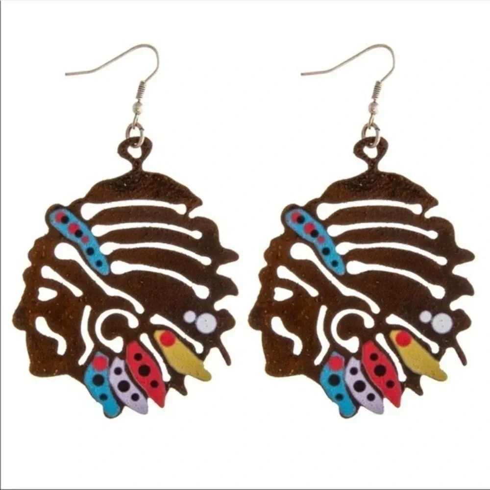 Boutique NWT Western boho inspired bold Earrings